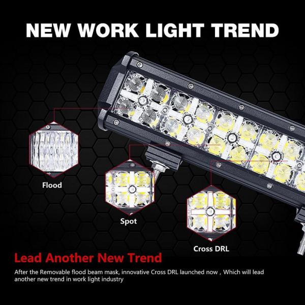 Super Bright Row 3W Cree Off Road Led Light Bar 7D Reflector With Dayrunning Light IP68 Waterproof