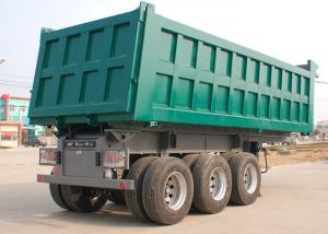 3 Axle Dump Truck Trailer 26M3 - 30M3 45 Ton Color Customised For Mineral