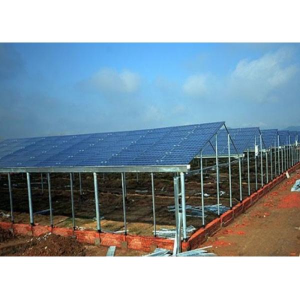 Modern Multi Span Agricultural Greenhouse , Plastic Film Hydroponic Greenhouse