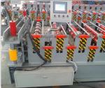 PLC System Wall Panel Roll Forming Machine Horizontal Roller Manual Screw