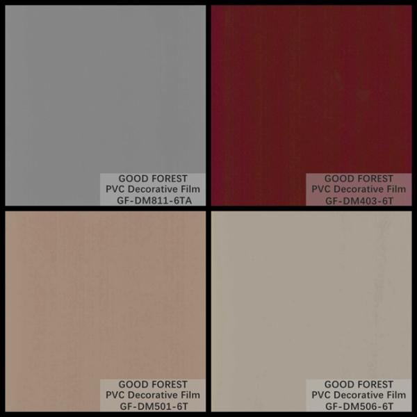 ODM PVC Decorative Film Bright Paint Blister Wood Grain Film