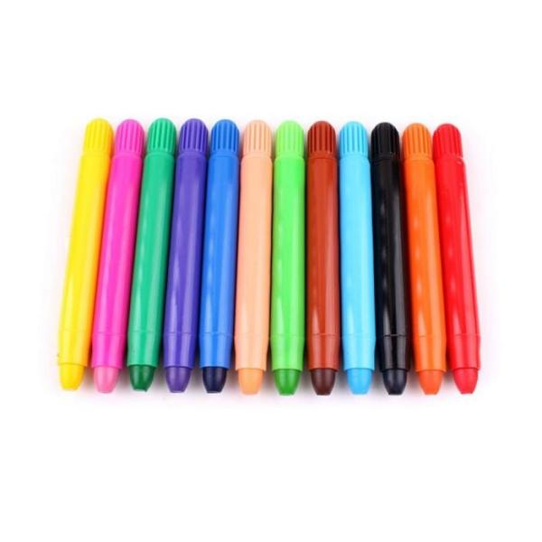 6 Color Nontoxic Wax Crayon/Eco-friendly fancy colored Non-toxic wax crayon set