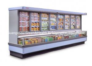 China Painted Steel Combined Display Refrigerator Island Freezer With Big Capacity on sale