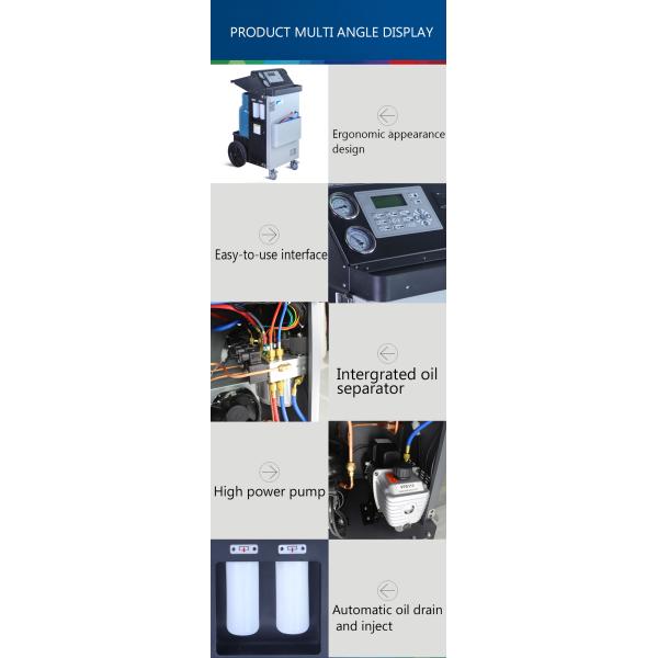 24.6L R134a Bus Recharge AC Refrigerant Recovery Machine 26bar