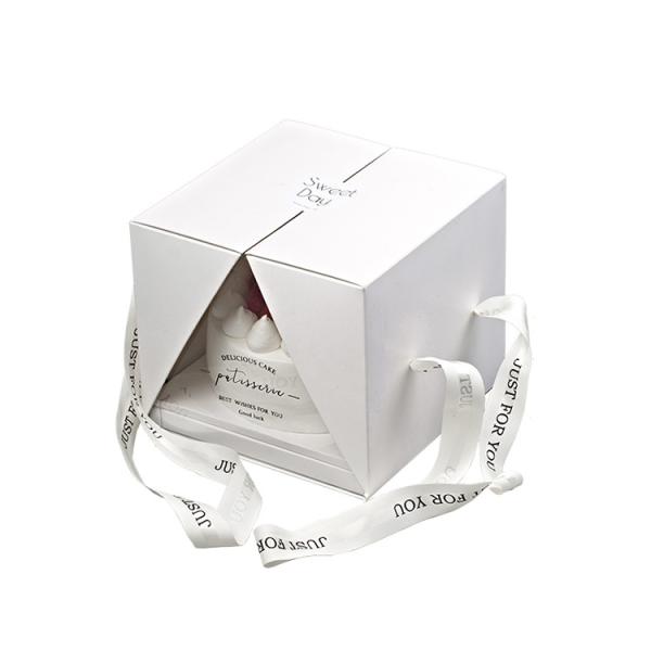 6 8 Inch Custom Cake Box Tiramisu Mousse Clear Plastic Cake Box