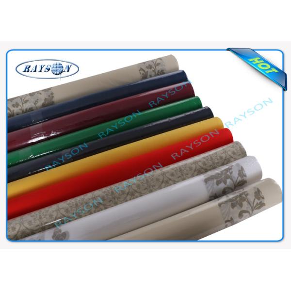 Environmental Friendly 45gr Small Roll Non Disposable Tablecloths With Printing Design