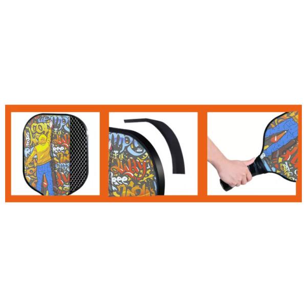 UV Pickle Ball Racket Aramid Honeycomb Core Outdoor Carbon Pickleball Paddle