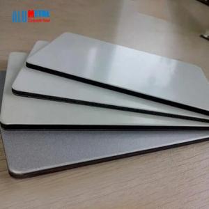 China Alumetal Silver PVDF ACP Aluminium Composite Panel Facade Products on sale