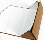 Triangular Folding Eyeglass Case Grey Recycle Kraft Paper Triangle Spectacle