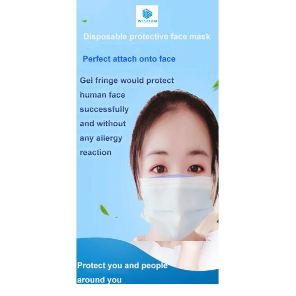 Anti Virus Disposable 3 Layer Face Mask Latex Free Customized Design Available