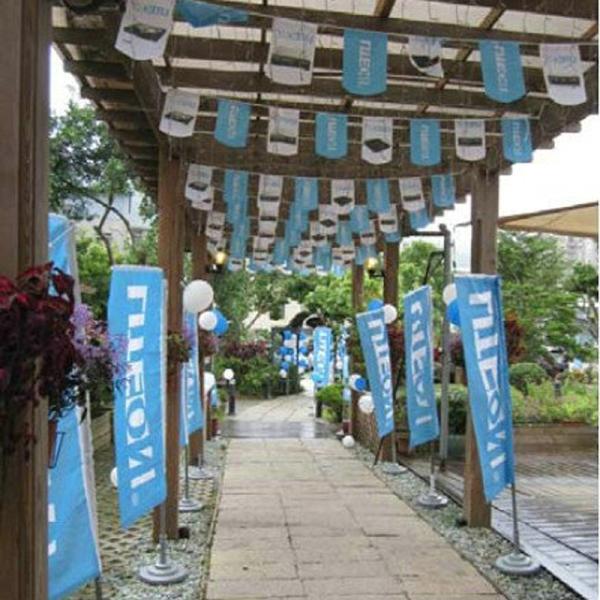 Outdoor Printed Business flags and banners height up to 4m Screen print