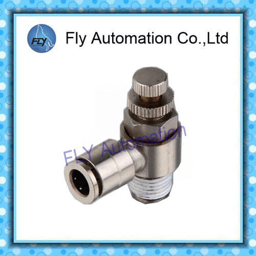 Nickel -plated metal control valve Pneumatic Tube Fittings SC series