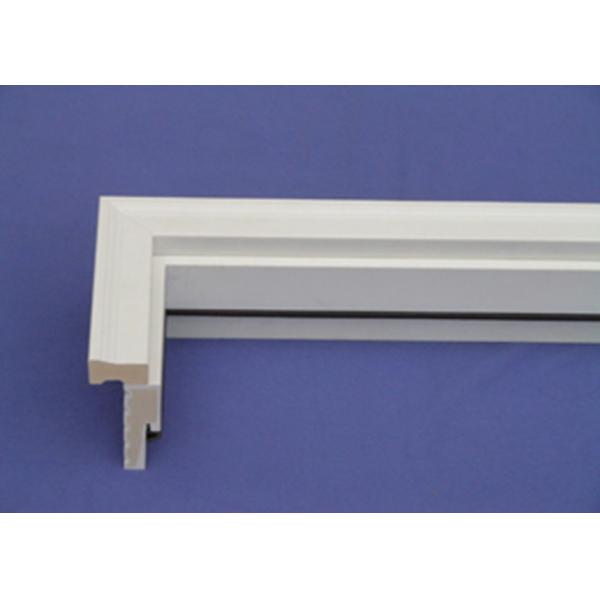 PVC WPC Door Frame Foam Decorative Moldings , Brick Mold White Vinyl PVC Mouldings