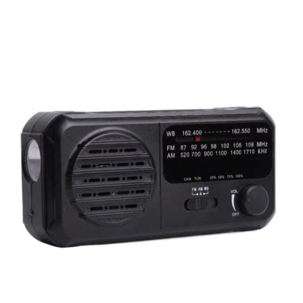 Am Fm Wb Emergency Solar Hand Crank Radio Phone Charger Power LED