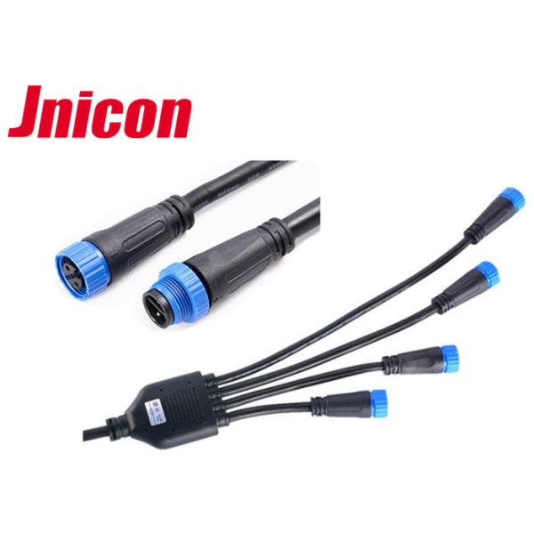 4 Way Y Shape Outdoor Lighting Cable Connectors Male Female 2 Pin For LED Equipment