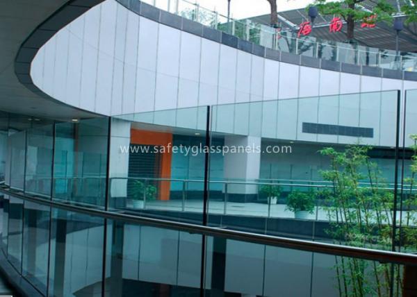 Quality Window Laminated Safety Glass , 10mm Clear Tempered Glass Panel for Office for sale