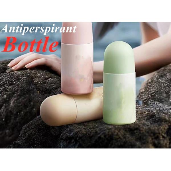 Pink 70ml Plastic Roll On Bottle Perfume Refillable Roll On Deodorant Bottles