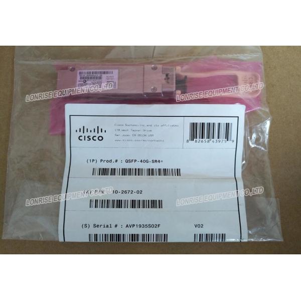 Cisco QSFP-40G-SR4 40GBASE QSFP Module 4 Lanes 850 nm MMF 10-2672-02