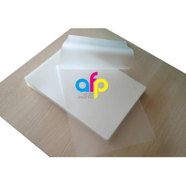 60~350 Micron Glossy Pet Polyester Pouch Laminating Film For Document Photo Menu Lamination