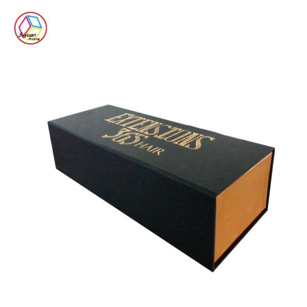 Black Wine Bottle Packaging Boxes Printing Handling Matt Lamination
