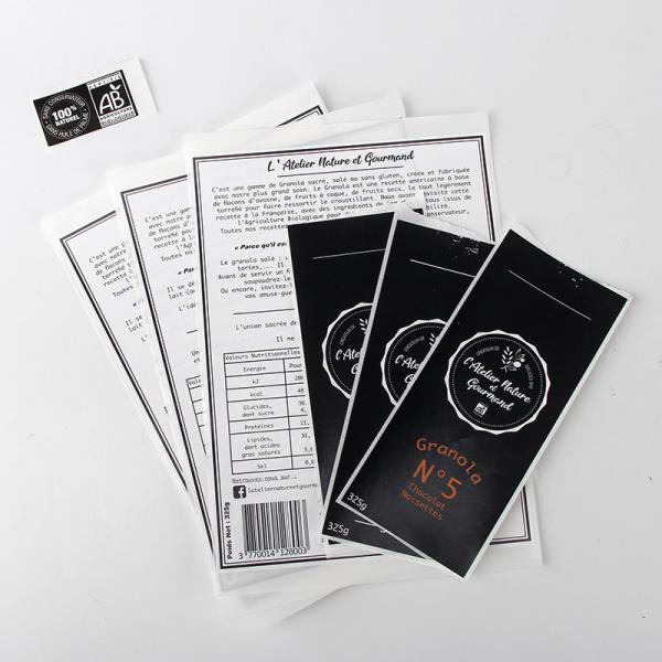 Custom Packaging Label Stickers Paper Sticker Labels For Food Bags
