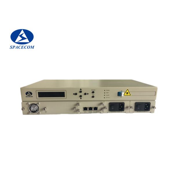 1U 1550nm Fiber Optic Amplifier , CATV EDFA Amplifier PON High Precision APC Circuit