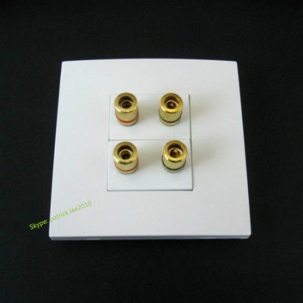 5.1 Home Speaker Left Right Channels Speaker Connectors x 2 Good Value 86X86 mm