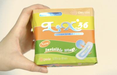 Private Label And Custom Packaging Design Sanitary Napkins Pad 240mm For Women