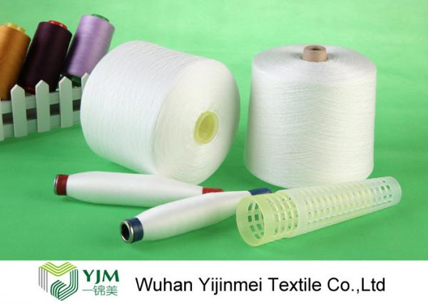 Z Twist High Tenacity Raw White Low Elongation 100 Polyester Yarn for Sewing Thread