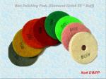 Wet Polishing Pads for Granite and Marble (Diamond Grits# 50 ~ Buff)
