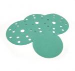 High quality Green film Hook and Loop backing Sanding Discs for car