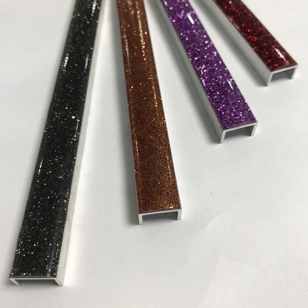 T Shaped Aluminum Square Edge Metal Tile Trim Corner Profiles L Shaped White Tile Edge Trim