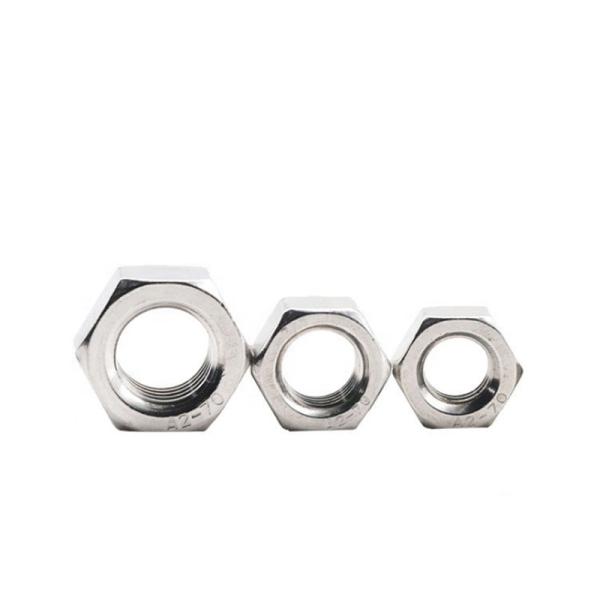 M3 M4 M5 M8 M12 Stainless Steel Metric Nuts Passivation Color High Precision