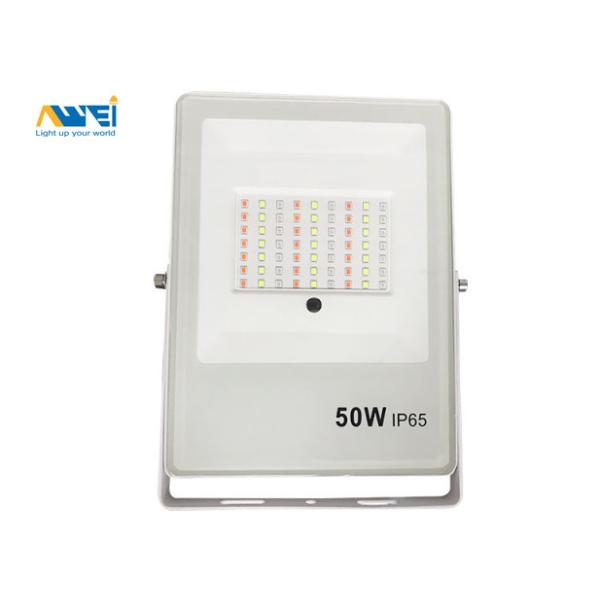 10w 20w 30w 50w 100w Thin Style Garden Flood Lights Aluminium With Black Housing