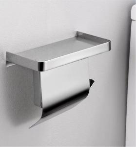 Waterproof Wall Mounted Toilet Paper Holder , 304 Stainless Steel Toilet Tissue Dispenser Manufactures