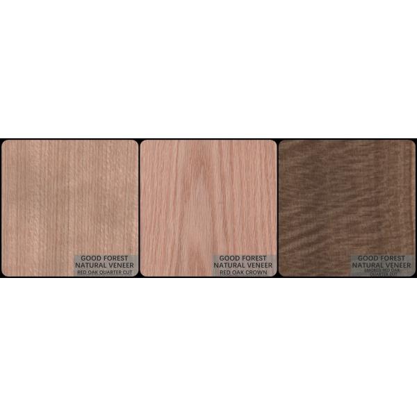 Smoked Red Oak Wood Veneer / Natural Veneer Plywood Quarter Cut FSC