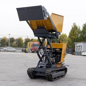  Lifting Platform Mini Loader Machine 500kgs 1000kgs Mini  Dumper Truck With Rubber Track Manufactures