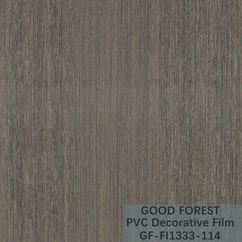 Partition PVC Decorative Film 0.25mm - 0.60mm Thickness Dark Grey Color