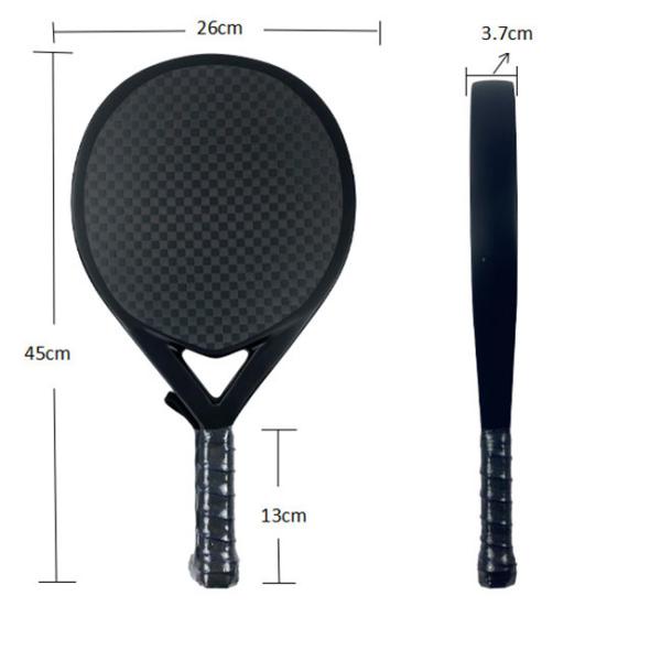 Eva 22 Beach Tennis Paddles Racket Custom Diamond Shaped PU Grip