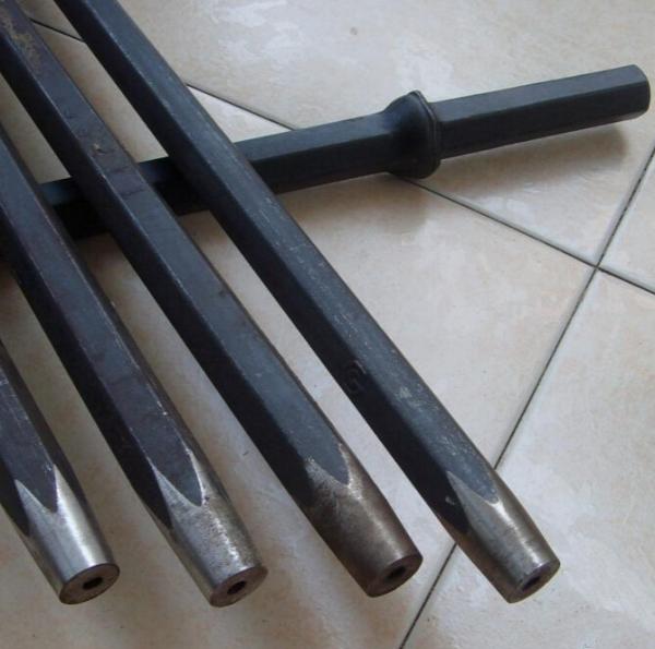 ISO Approval Tapered Drill Rod Hex 22 X 108mm / 25 X 159mm For Small Hole Range