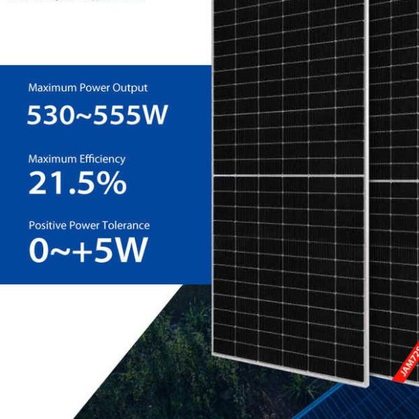 Full Black Ja Solar jam72s30 540w 545w mr 550w 530W 555W Transparent Solar Panels For Greenhouses