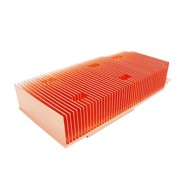 CNC Precision Maching Processing Copper Soldering Heat Sink For Industrial Server