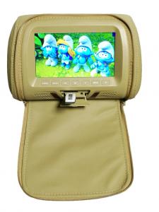 China DC 12V 7 Inch Headrest Monitor , Car TV Screens Headrest With Copy Leather Pillow on sale