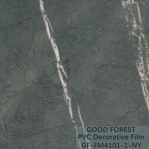 Wardrobes Marble PVC Film Grain With 0.25 - 0.60mm Thickness