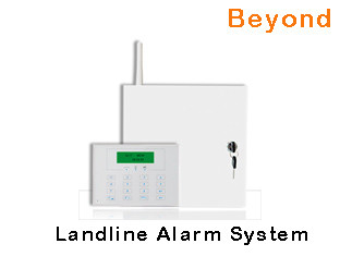 LCD Metal Case Fence Hardwire Phone Home Alarm System with16 wired zones