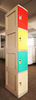 1910 × 380 × 500 High School Lockers ，ABS Material 4 Tier Lockers For Home