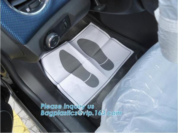 disposable gear shift cover disposable hand brake cover disposable foot mat Paper similar plastic film film cutter Drag