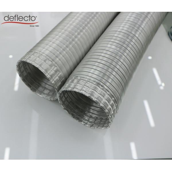 4 Inch X 8 Ft Semi Rigid Aluminum Duct Crimped Ended Easy Install ISO Approved