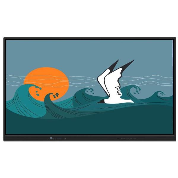 Touch Method Finger Pen Smart Board With Built-In Speakers LCD Smart Board 65 75 86 98 Inch Teaching Software Screen Recorder Screenshot Wireless Share For Training Class Office