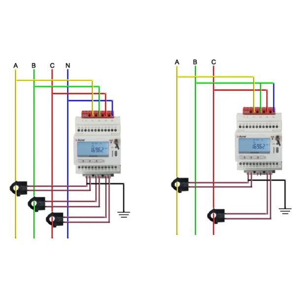 ADW300 wirless three phase Energy Meter fin rail mounted wifi energy meter with IEC Certification
